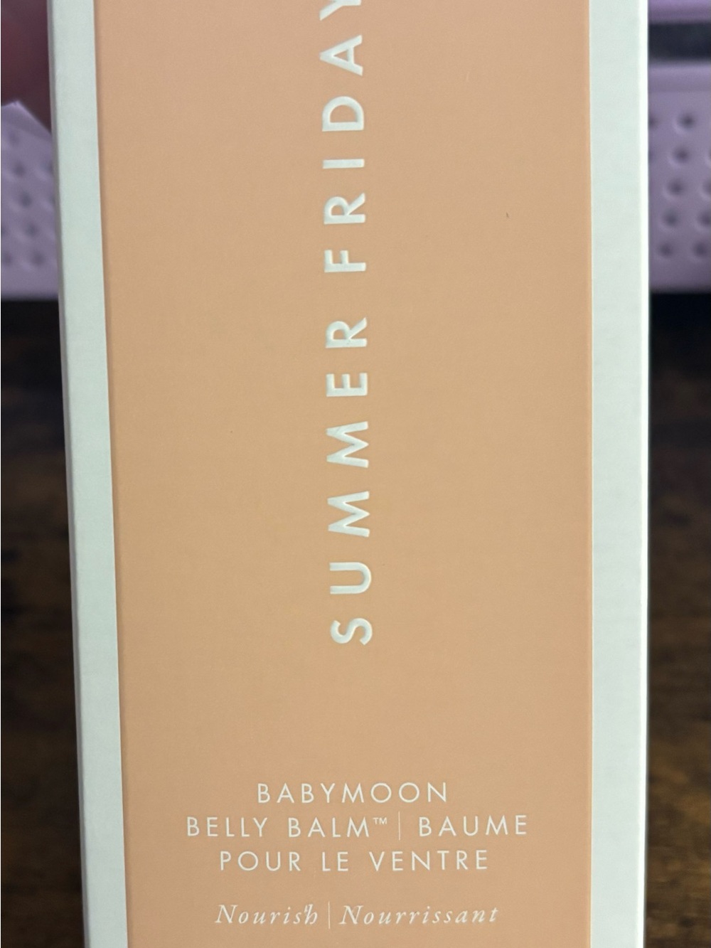Summer Fridays Babymoon Belly Balm — Soft Peach Box